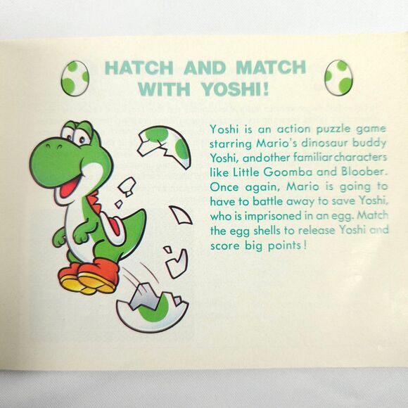 Yoshi NES Nintendo Instruction Booklet Manual *ONLY* - Picture 3 of 5